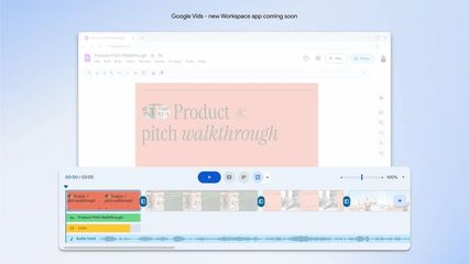 谷歌推出 AI 应用 Google Vids,会 PPT 就能做视频